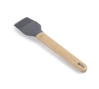 LACOR 68196 Silicona Unite, Pincel Cocina, Brocha Profesional Repostería, Mango de Madera Haya, No Daña Sartén, Resistente Altas Temperaturas, Libre BPA, 24.5x5.5x0.5 cm, Gris