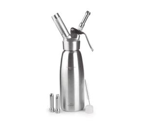 Lacor 68301 - Sifón, Sifón Epicurean, Robusto y Duradero, Acero Inoxidable | En acero inox 18/10, para un uso práctico y profesional en cocina; apto para lavavajillas, con 1 L de capacidad