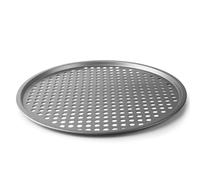 Lacor - 68470 - Molde Pizza, Bandeja Pizza Horno Perforada, Molde Antiadherente, Colección Delize, Libre de PFOA, Apto para Horno, Frigorífico y Congelador, Acero al Carbono, Ø33.5 cm, Altura 1 cm