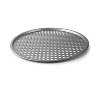 Lacor - 68471 - Molde Pizza, Bandeja Pizza Perforada, Molde Antiadherente, Colección Delize, Libre de PFOA, Apto para Horno, Frigorífico y Congelador, Acero al Carbono, Ø36 cm, Altura 1 cm