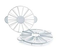 LACOR - 68511 - Cortador de tartas Reposteria - Marcador de Tarta, Corta en porciones iguales, Apto para el lavavajillas, 10-12 raciones, 27 cm