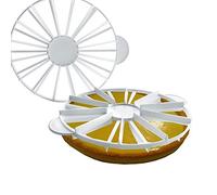 Lacor - 68513 - Cortador de tartas Reposteria - Marcador de Tarta, Corta en porciones iguales, Apto para el lavavajillas, 14-16 raciones, 27 cm