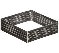 LACOR- 68557 - Molde Aro Cuadro Perforado 7x7x2cm INOX