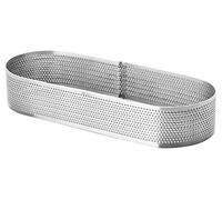 LACOR - 68587 - Molde Aro Oval Perforado 8x28x3,5cm INOX