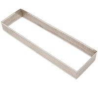 LACOR - 68597 - Molde Aro Rectangular Perforado 8 x 28 x 3, 5 cm INOX