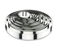 Lacor 68607 - Aro Redondo Vacherin 7x6cm Acero Inoxidable - Apto para Horno