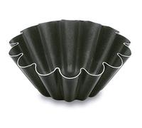 LACOR 68814 - Flanero Rizado Aluminio Antiadherente, 14 cm, Negro