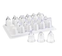 Lacor 68994 - Set 24 Piezas Boquillas Acrílicas de Repostería - Cocina | Listo para el uso diario en cocina; diseñado para acompañarte en tus preparaciones diarias con comodidad y buen resultado