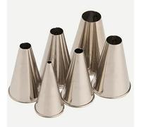 Lacor - 68996 - Set 6 Boquillas Redondas Inox, Color Plateado, 30 x 30 x 30 cm