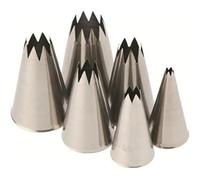 Lacor - 68997 - Set 6 Boquillas Estrella Inox.