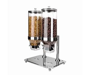 Lacor - 69023 - Dispensador Doble De Cereales Con Base 10 Litros