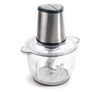 Lacor - 69073 - Picadora eléctrica de cristal QUARTZ, 4 cuchillas ultra-resistentes, 2 velocidades, 300 W, 2 L