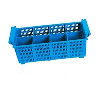 Lacor Cesta para cubiertos 69208 – 8 compartimentos – Azul