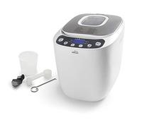 Lacor 69334 - Panificadora automática, mezcla, amasa, fermenta y hornea, libre de PFOA, 12 programas y especial sin Gluten, Pantalla LCD, incluye recetario, 550W, Blanco