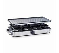 Lacor - 69348 - Plancha Grill Cocina, Raclette Grill, Antiadherente, Placa Reversible, Ecológica, Libre de PFOA, Termostato Regulable, Accesorios Incluidos, Aluminio Fundido, 1400W, 41 x 20 cm