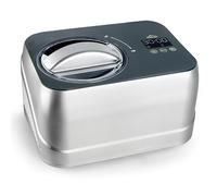 Lacor - 69416 - Máquina de Helado, 1 L, 100 W, con Compresor Autorrefrigerante y Pantalla Táctil, Acero Inoxidable 18/10, 3 Funciones Automáticas, Recetario Incluido