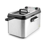 Lacor - 69447 - Freidora Eléctrica Intact, Acero Inoxidable, Alta Potencia 3270W, Capacidad 4.2L, Filtro Anti-Olores, 36,5x22x25cm