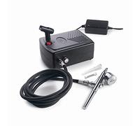 Lacor 69450 - Aerógrafo con compresor para Creaciones artísticas | En acero inoxidable, para un uso práctico y profesional en cocina; con 10 L de capacidad, práctico y fácil de guardar