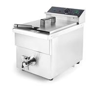 Lacor - 69465 - Freidora de Inducción, Freidora de Aceite, incluye Grifo de Vacío, Temperatura: 60ºC - 190ºC, 8 L, 3500 W, 29x56.7x41.5 cm, Acero Inoxidable