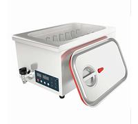 Lacor - 69492 - Cocedor de Baja Temperatura Sous Vide Profesional que permite cocinar los alimentos envasados al vacío de Acero Inoxidable, Cierre Hermético, Medidas 62,5x36x30 cm, Gris