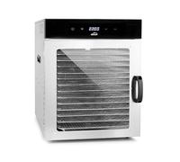 Lacor - 69524 - Deshidratador de Alimentos Dry, Gran Capacidad 14 Bandejas, Puerta Vidrio Transparente, Ventilador Silencioso, Protección Sobrecalentamiento, Uso Profesional, Acero Inoxidable, 1000W