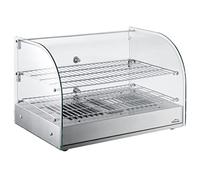 Lacor 69604 Vitrina Térmica, Expositor de Alimentos, Cristal, 800 W, Capacidad: 45 L, Termostato Regulable: 30ºC-90ºC, Acero Inoxidable, Transparente