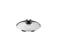 LACOR 71922 - Tapa De Cristal con Desvaporizador De 22 cm- Transparente | En cristal templado, conserva el calor y evita salpicaduras; ideal para cocina profesional y uso diario en casa
