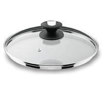 LACOR 71932 - Tapa De Cristal con Desvaporizador De 32 cm- Transparente | En cristal templado, conserva el calor y evita salpicaduras; ideal para cocina profesional y uso diario en casa