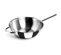 Lacor - 79830- Wok con Fondo Plano Belly 30 cm. Inox
