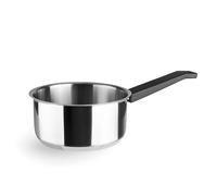 Lacor - 80218 - Cazo Caliza, Acero Inoxidable 18/10, Mango Termoaislante, Triple Fondo Difusor, Apto para Inducción y Lavavajillas, ø18cm y 2 Litros
