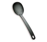 Lacor 98807 - Cuchara Lisa Eco 30, 5cm Nylon - Negro - Utensilio de Cocina | Para servir y cocinar con comodidad; diseñado para acompañarte en tus preparaciones diarias con comodidad y buen resultado
