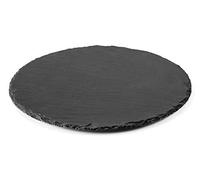 Lacor Bandeja Pizarra Redonda de Ø35 cm, Otro, Negro, 35 cm