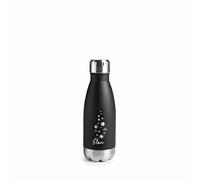 Lacor - Botella de Acero Inoxidable con doble pared, Negro, 0'26 litros