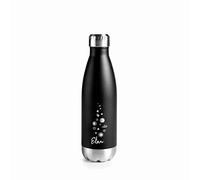 Lacor - Botella de Acero Inoxidable con doble pared, Negro, 0'50 litros | En acero inoxidable, mantiene tus bebidas a temperatura; doble pared aislante, con 50 L de capacidad, para tu cocina cada día