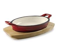 Lacor 25850 Cacerola Oval, Aluminio, Rojo Degradado, 21'7x15 cm