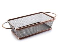 Lacor Cestillo Rectangular, Acero Cepillado, Bronce, 21x11x6 cm