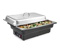Lacor 69336 Chafing Dish eléctrico, 900 W, 8'50 litros, Acero Inoxidable, Negro