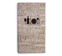 LACOR Charlotte Collection 28531- Porta menú Blando Fabricado en Simil-Piel con atornillado Interior, Termosellado en Color Negro, 18x28,5 cm