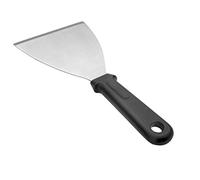 Lacor 60445 Espátula para Plancha con Mango sólido, Acero Inoxidable, 8x11'5 cm