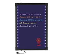 Lacor Lacor_39140 Pizarra Eléctrica Led, 40X60 Cm, Negro