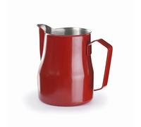 Lacor - Lechera Para Baristas En Acero Inoxidable, Rojo - Uso Profesional | En acero inoxidable, para calentar leche y salsas; ideal para cocina profesional y uso diario en casa, versátil y duradero