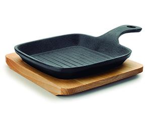 Lacor Magma - Mini grill, 21 x 13.5 x 2.5 cm, negro