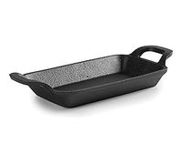 Lacor Magma Mini Grill Rectangular Sin Base, Hierro, Negro
