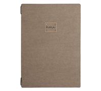 Lacor Natural Collection 28411 - Porta menú fabricado en fibra virgen natural, Totalmente personalizable, 23x32 (A4) cm