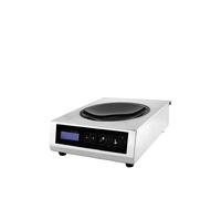Lacor Placa Inducción Wok Profesional 3500W, Metal, INOX y Negro, 43'5x34x11'5 cm