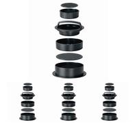 Lacor- R60259A- 60 Hojas Papel Antiadherente para Horno, redondo ideal para Hamburguesas, 100% Biodegradable, Apto para el Horno, Ø10 cm, Blanco (Paquete de 4)