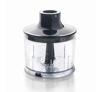 Lacor - R61678K - Picadora para el Batidor Eléctrico Premium de Lacor (ref. 61678), Cuchillas de Acero Inoxidable 18/10, Recipiente libre BPA, Ø 12x18 cm, Negro Brillante