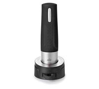 Lacor Sacacorchos Eléctrico con Base Cargador, Negro, 5x5x25 cm