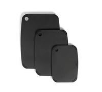 Lacor Tabla Corte, Fibra Madera + Silicona, Negro, Mediano