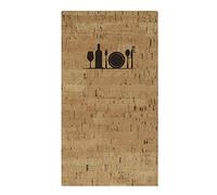 LACOR Velázquez collection 28332 - Porta Menú fabricado en Similpiel con fundas fijas de PVC en piel de naranja resistentes, Termosellado en color marrón, 16x28'5 cm